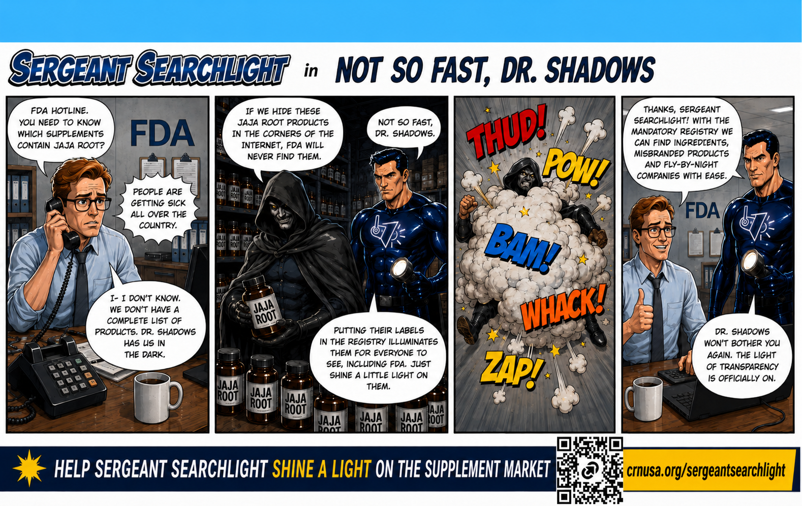 Sergeant Searchlight Episode 6 comic strip
