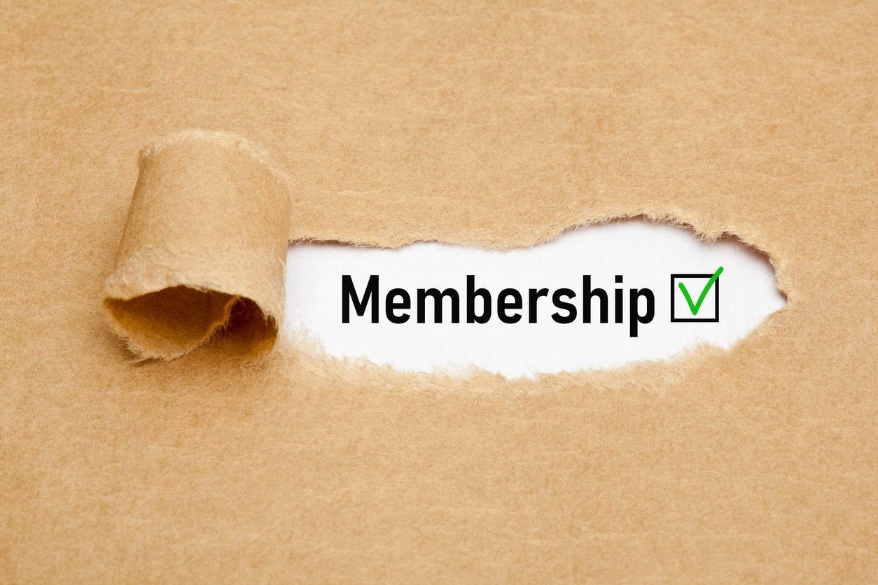 Graphic of word "membership."