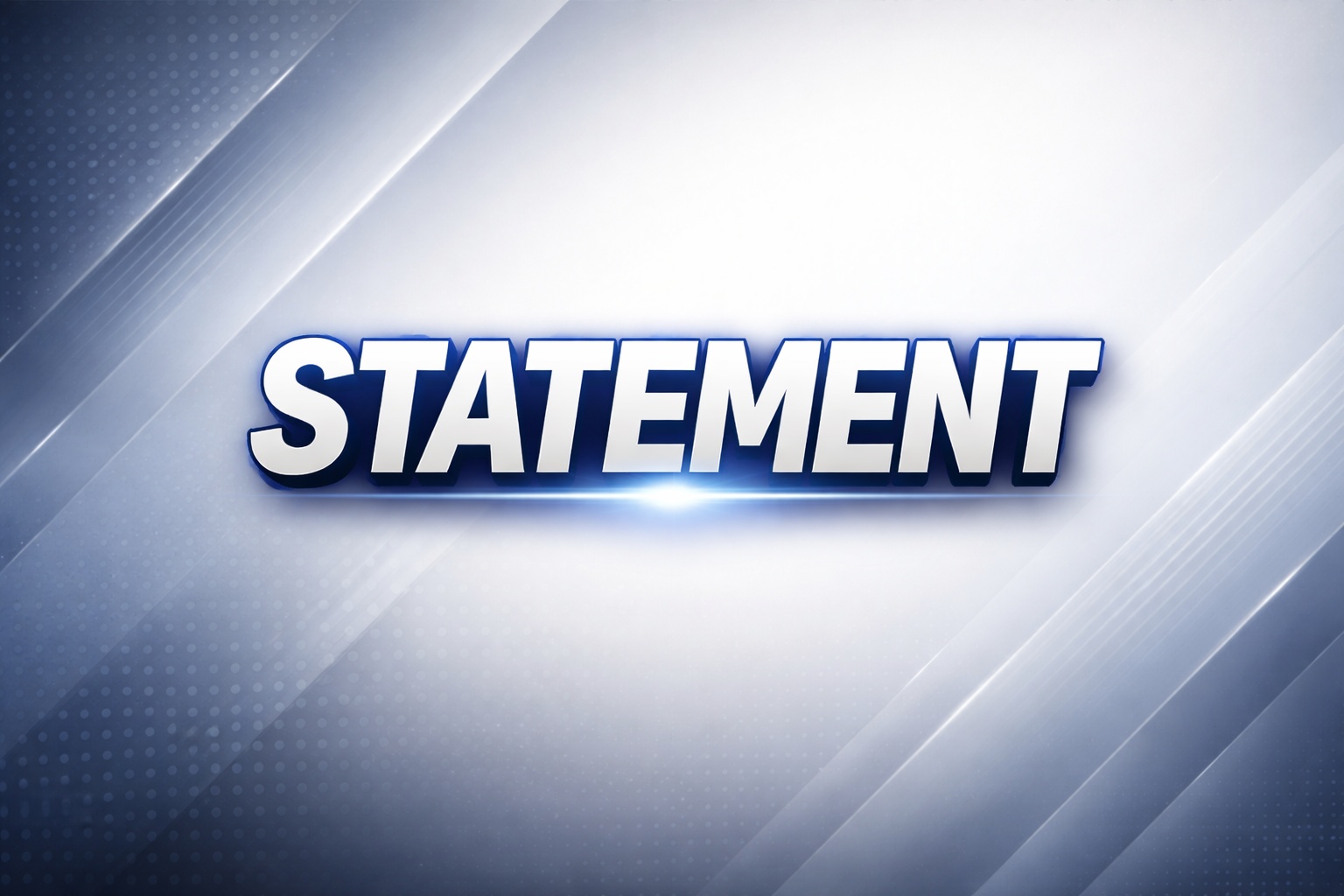 graphic that says the word "statement"